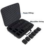 Factory Wholesale Custom 21 slots watch storage box, portable hard watch travel bag - Image 3