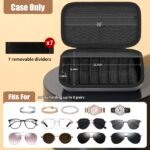 Factory Wholesale Custom 8-Slot Sunglasses Organizer Case for Multiple Pairs, Travel - Image 2