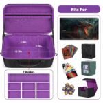 Factory Wholesale Custom Card Deck Travel Storage for MTG/TCG Cards Case with Playmat Straps - Image 2