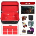 Factory Wholesale Custom Deck Box Carrying Case for MTG/TCG Cards with Playmat Straps - Image 2