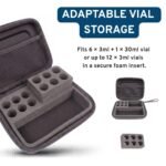 Factory Wholesale Custom Dual 3ml and 30ml Peptide Storage Case for 30ml Bac Water, Custom-Molded EVA Interior Organizer - Image 3