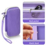 Factory Wholesale Custom Portable Travel Bank Charger Zipper Case for Charmast for VRURC for Citicr Purple - Image 3