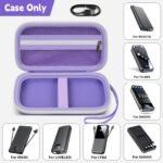 Factory Wholesale Custom Portable Travel Bank Charger Zipper Case for Charmast for VRURC for Citicr Purple - Image 2