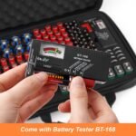 Factory Wholesale Custom Battery Organizer, Battery Organizer Storage Case with Tester BT-168, Waterproof Battery Holder Box Holds - Image 3