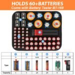 Factory Wholesale Custom Battery Organizer, Battery Organizer Storage Case with Tester BT-168, Waterproof Battery Holder Box Holds - Image 2