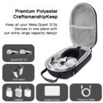 Factory Wholesale Custom Waterproof Carrying Case Compatible with Oculus Meta Quest 3/3S,VR Headset Storage Bag - Image 2