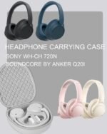Factory Wholesale Custom Zipper Portable Headphone Hard Case for Sony WH-CH720N / Soundcore by Anker Q20i - Image 2