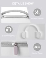 Factory Wholesale Custom Zipper Portable Headphone Hard Case for Sony WH-CH720N / Soundcore by Anker Q20i - Image 3