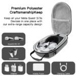 Factory Wholesale Custom Storage Case Compatible with Oculus Meta Quest 3/3S,VR Headset Hard Shell Travel Case - Image 2