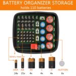 Factory Wholesale Custom BT-168 Hard Battery Case with Tester - A Portable Battery Case that Holds 63 Batteries - Image 2