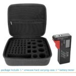 Factory Wholesale Custom BT-168 Hard Battery Case with Tester - A Portable Battery Case that Holds 63 Batteries - Image 3