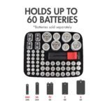 Factory Wholesale Custom Battery Organizer Storage Case with Battery Tester, Holds 60 Batteries AA AAA C D 9V - Image 2