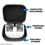 Factory Wholesale Custom Compact Slim Hard Shell VR Headset Case Compatible with Meta Quest 3S and Quest 3 VR Headset and Accessories - Image 3