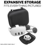 Factory Wholesale Custom Compact Slim Hard Shell VR Headset Case Compatible with Meta Quest 3S and Quest 3 VR Headset and Accessories - Image 2